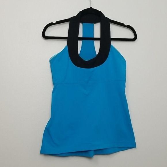 Lululemon Scoop Neck Tank Top Blue Size 8
